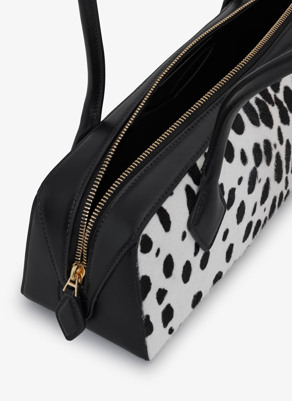 LE TECKEL MEDIUM BAG IN PONY DOTS ALAÏA WHITE/BLACK LE TECKEL MEDIUM BAG IN PONY DOTS
